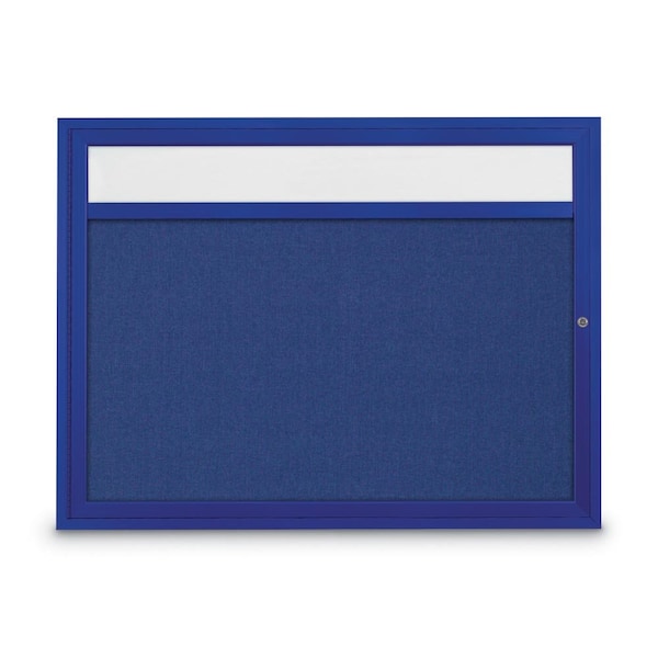 Slim Enclosed Corkboard, 30"x36", Black Alum Frame/Burgundy